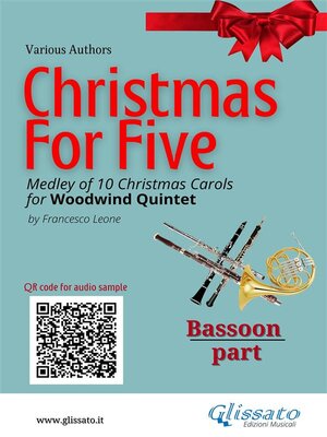 cover image of Bassoon part of "Christmas for five" for Woodwind Quintet